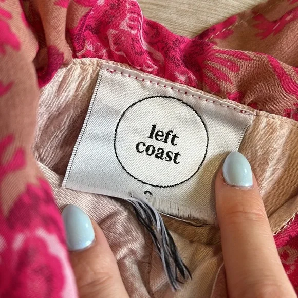 Pink & Tan Ruffled Dress - Picture 5 of 5